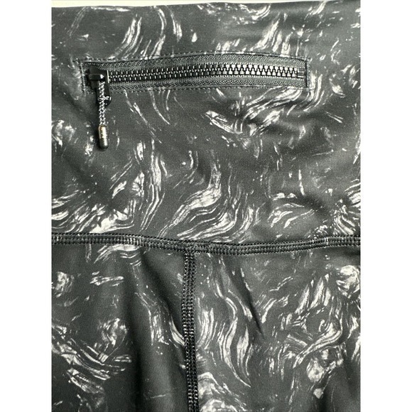 Lululemon Speed Tight II Full Luxtreme Pockets Ruched Leggings Black Swirl Sz‎ 6 - Picture 8 of 16